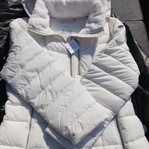 Women's white,large kK jacket.